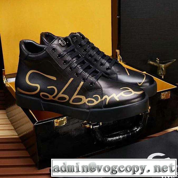 【大人気】定番商品 2017秋冬季超人気 ドルチェ＆ガッバーナ DOLCE&GABBANA カジュアルシューズ