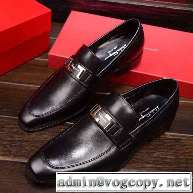着心地よい フェラガモ FERRAGAMOビジネスシューズ  2017春夏 首胸ロゴ