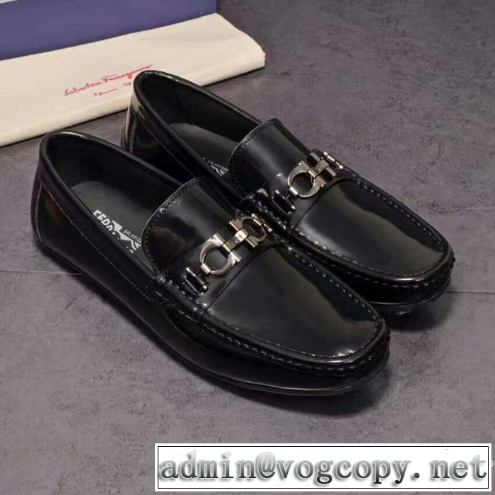 大人っぼい フェラガモ FERRAGAMO 2017春夏 すべり防止 ビジネスシューズ