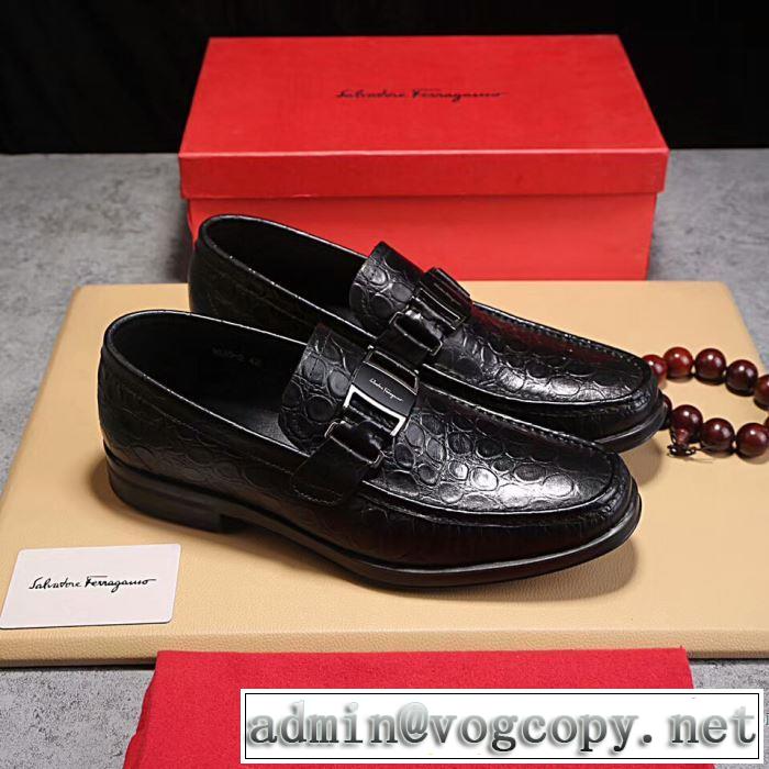 FERRAGAMO 2017秋冬季超人気 魅惑 フェラガモ 革靴