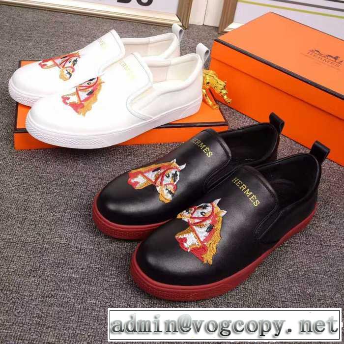希少 2017春夏 エルメス HERMES カジュアルシューズ 2色可選