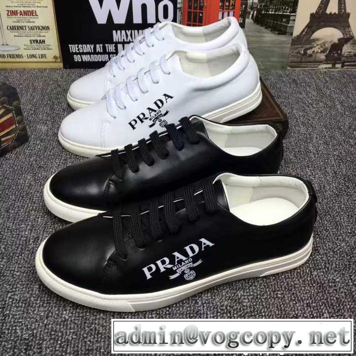 フラットシューズ 2色可選 2017最新入荷 プラダ PRADA 軽量で疲れにくい