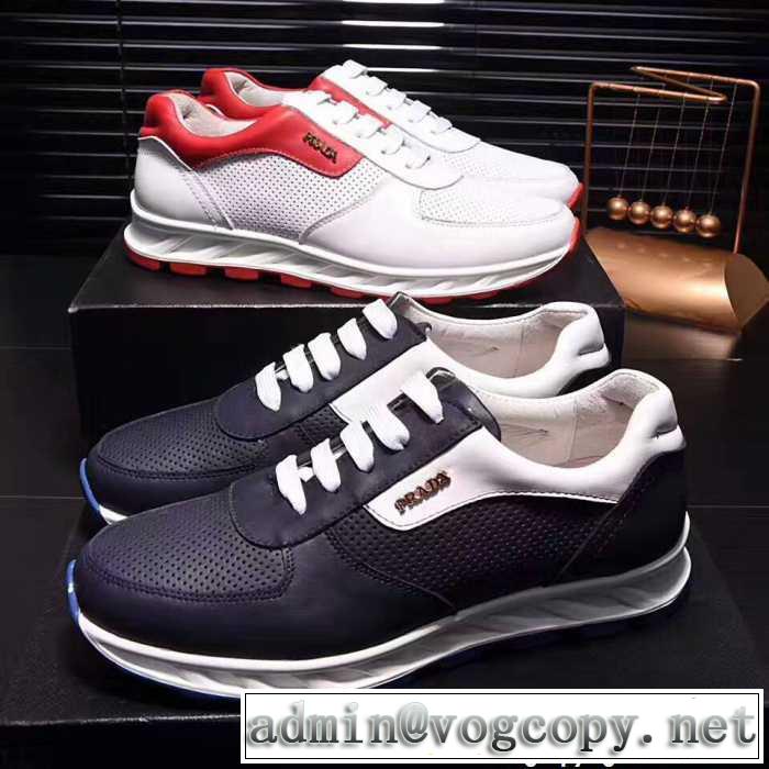  プラダ PRADA お買い得新品 2017春夏スニーカー 3色可選