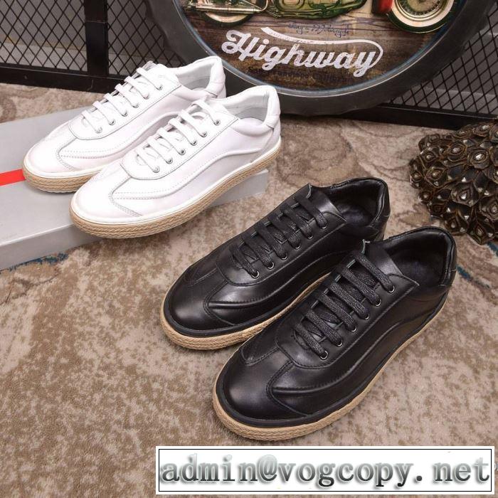 高級感ある 人気定番2017プラダ PRADA フラットシューズ 2色可選