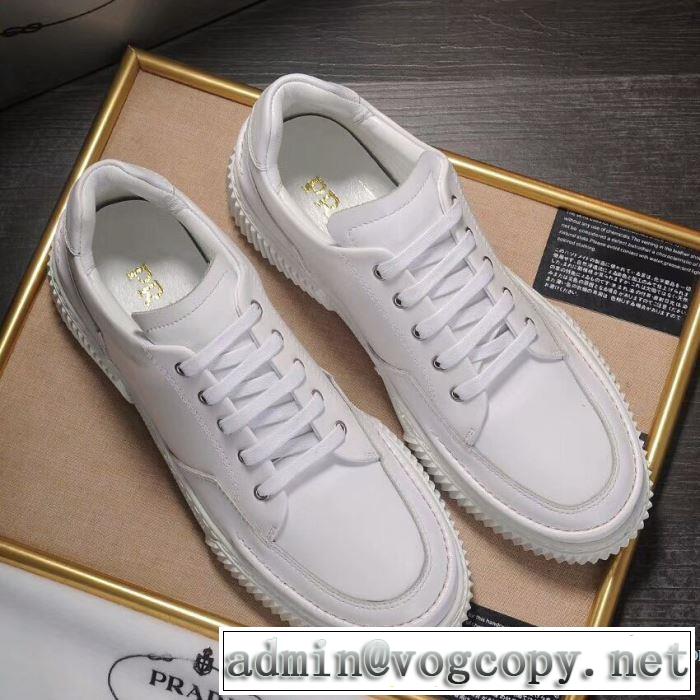 プラダ PRADA フラットシューズ 2色可選 高級感ある人気定番2017