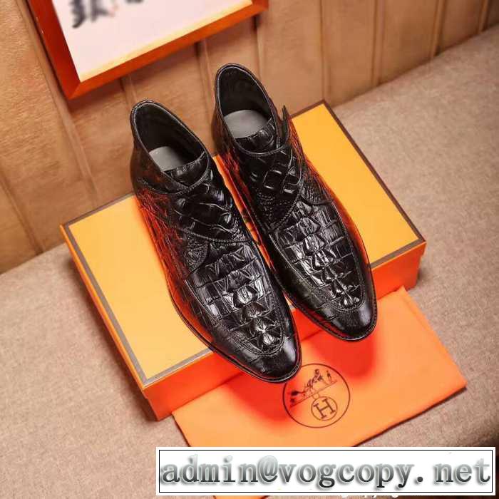  HERMES ビジネスシューズ高品質 2017 エルメス 優しい履き心地