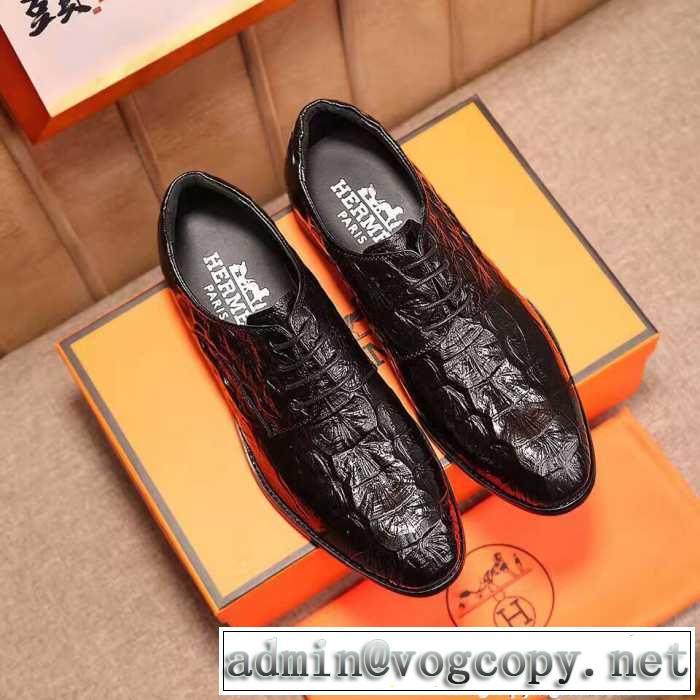 2017春夏 エルメス HERMES 肌触りの気持ちい? ビジネスシューズ 品質保証100%新品