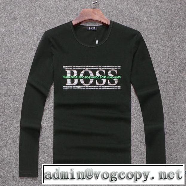 長袖Tシャツ ヒューゴボス HUGO BOSS 3色可選 2017秋冬 落ち着いた感覚