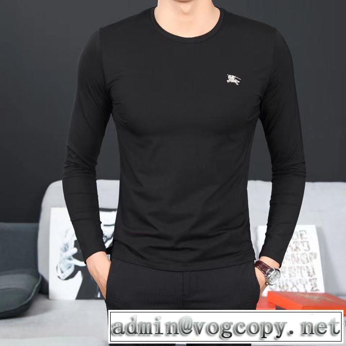 バーバリー BURBERRY 3色可選 2017秋冬 長袖Tシャツ 海外セレブ愛用