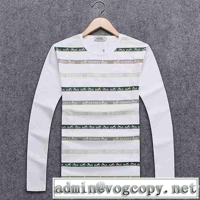 大人のセンスを感じさせる 2017春夏 エルメス HERMES 長袖Tシャツ 3色可選