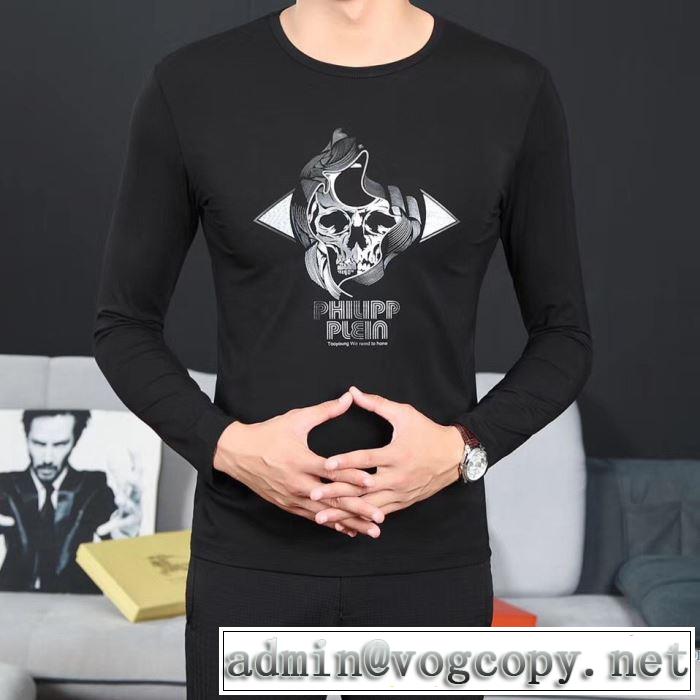 フィリッププレイン PHILIPP PLEIN 長袖Tシャツ 3色可選 2017秋冬 個性的なデザイン