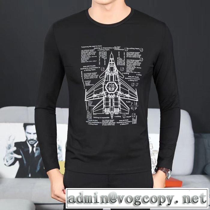 長袖Tシャツ 2017秋冬 フィリッププレイン PHILIPP PLEIN 海外セレブ定番愛用 3色可選