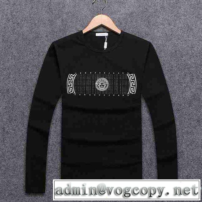 2017春夏 ヴェルサーチ VERSACE 長袖Tシャツ 海外セレブ愛用 3色可選
