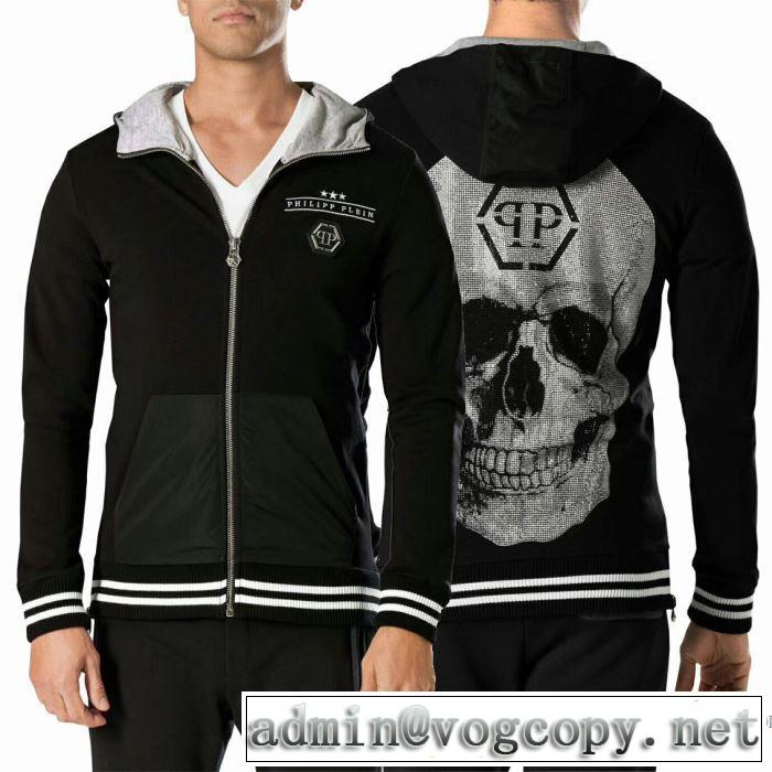 PHILIPP PLEIN スタイリッシュな印象プリントパーカ2017年モデル入荷 フィリッププレイン