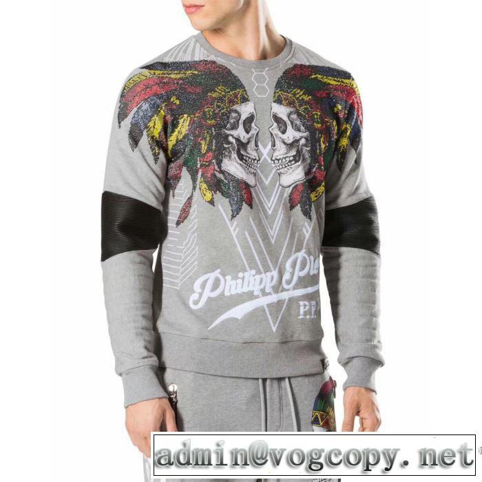 超目玉 フィリッププレイン 爆買い2017 PHILIPP PLEIN プルオーバーパーカー2色可選