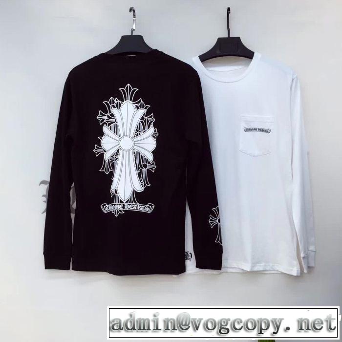 欧米韓流クロムハーツ実用品CHROME HEARTS  長袖/Tシャツ2色可選新季度