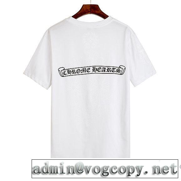 上品でファッション 2色可選 2018新作 Tシャツ/ティーシャツ  クロムハーツ CHROME HEARTS 2色可選