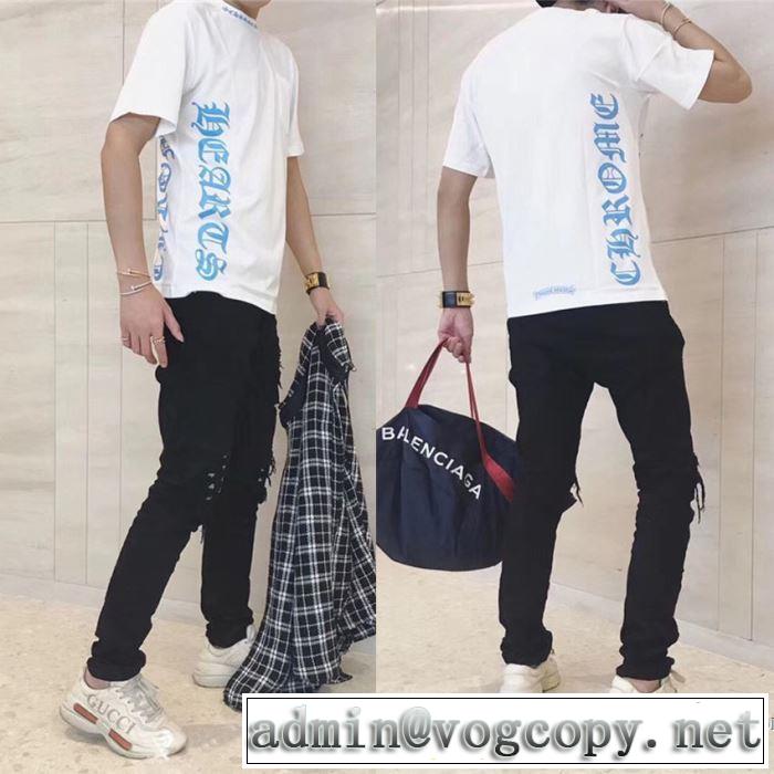  18ＳＳ美品  Tシャツ/ティーシャツ  クロムハーツ CHROME HEARTS  売上ランキング1位  2色可選 2018新作
