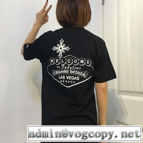 圧倒的人気新着 2018新作 クロムハーツ CHROME HEARTS Tシャツ/ティーシャツ 一味違うデザイン  2色可選