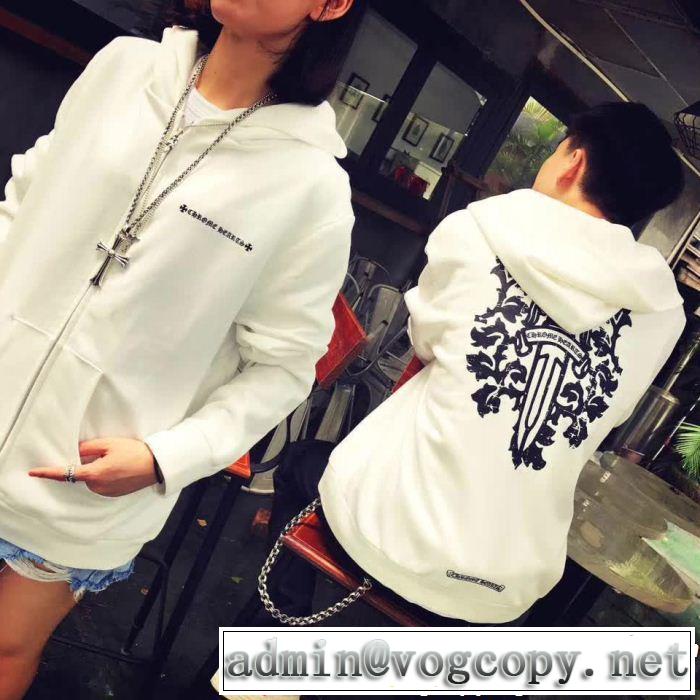 スタイリッシュ CHROME HEARTS 2018年秋冬入荷人目を惹くデザインクロムハーツフード付きコート