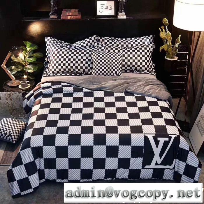 ファッション度アップ LOUIS VUITTON 寝具 4点セット 高感度アイテム ルイ ヴィトン