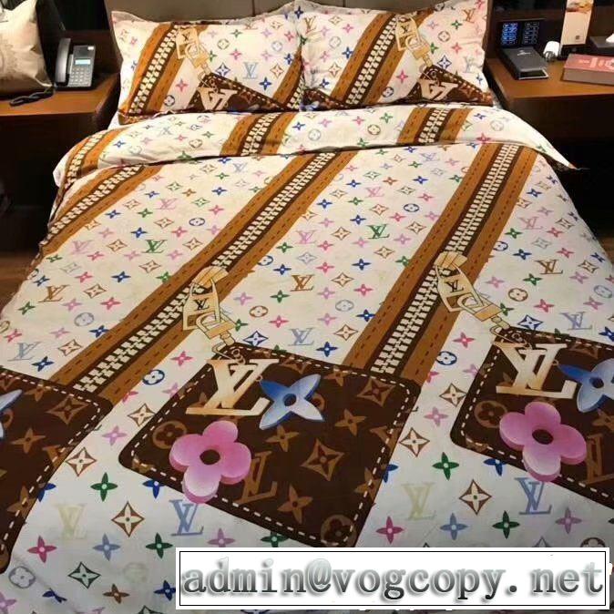 お得な 寝具 4点セット LOUIS VUITTON2018人気の主流アイテム ルイ ヴィトン期間限定セール