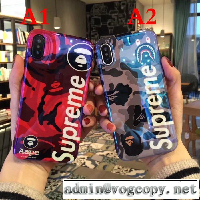  4色可選 シュプリーム SUPREME 18ＳＳ美品 ファッショニスタ愛用 iphoneX ケース カバー