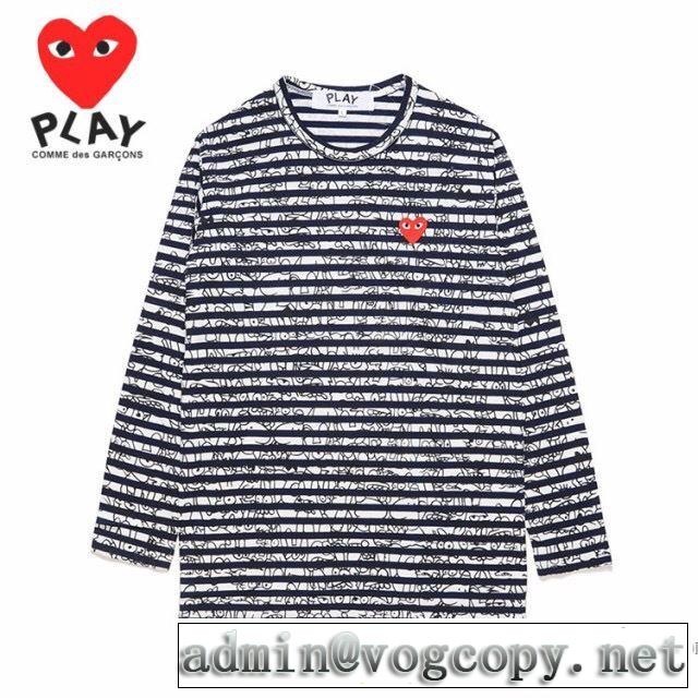 稀少*入手困難 コム デ ギャルソン COMME DES GARCONS 2018人気の主流アイテム 長袖Tシャツ