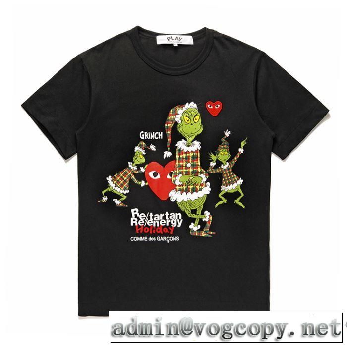 期間限定SALE コム デ ギャルソン COMME DES GARCONS 2018年春夏シーズン 半袖Tシャツ 2色可選
