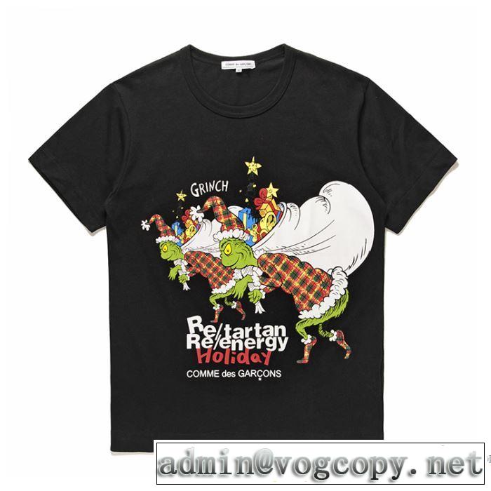 大人気ブランド  2018【SALE！】 2色可選 コム デ ギャルソン COMME DES GARCONS 半袖Tシャツ