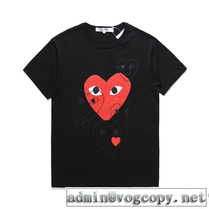2018年春夏入荷 半袖Tシャツ 2色可選 高感度アイテム コム デ ギャルソン COMME DES GARCONS