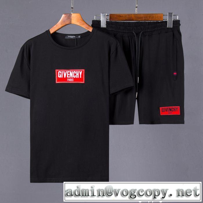 上下セット 期間限定セール 半袖Tシャツ 2018年春夏入荷 ジバンシー GIVENCHY 2色可選