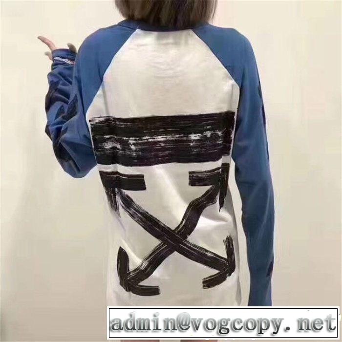  ファッショニスタ愛用 長袖/Tシャツ2018年秋冬入荷 Off-White オフホワイト大人っぽく知的な