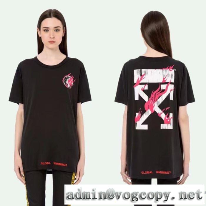 お得100%新品 2018春夏新作Off-White オフホワイトTシャツ/半袖2色可選