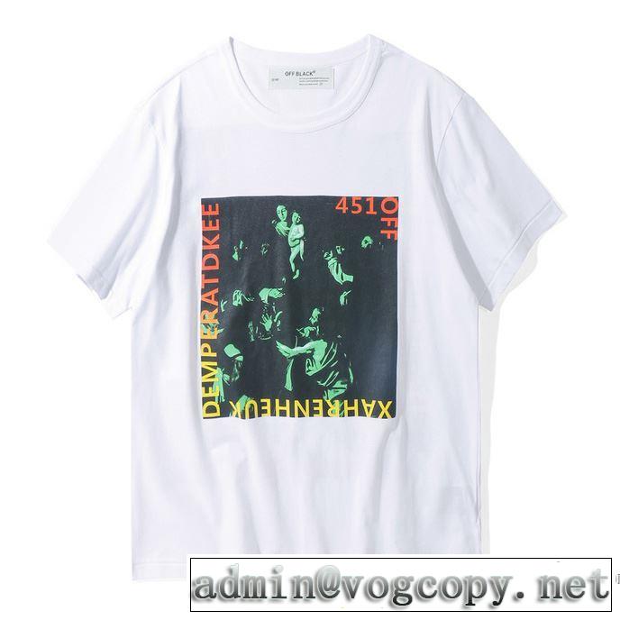 Tシャツ/半袖2018春夏新作 Off-White オフホワイト超人気美品◆2色可選