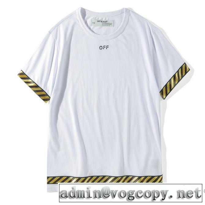 人気激売れTシャツ/半袖2色可選 2018春夏新作Off-White 大歓迎な専門店 オフホワイト
