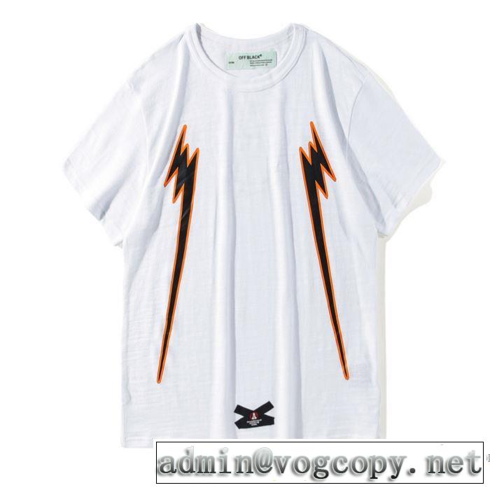 オフホワイトTシャツ/半袖2色可選抜群の雰囲気が作れる! 2018春夏新作Off-White