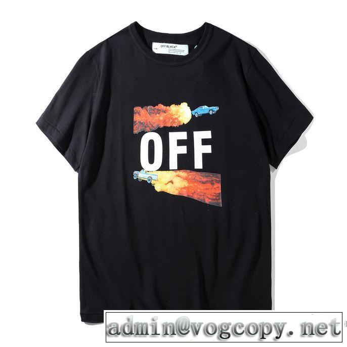 Tシャツ/半袖2018春夏新作 Off-White オフホワイト高級感演出 2色可選