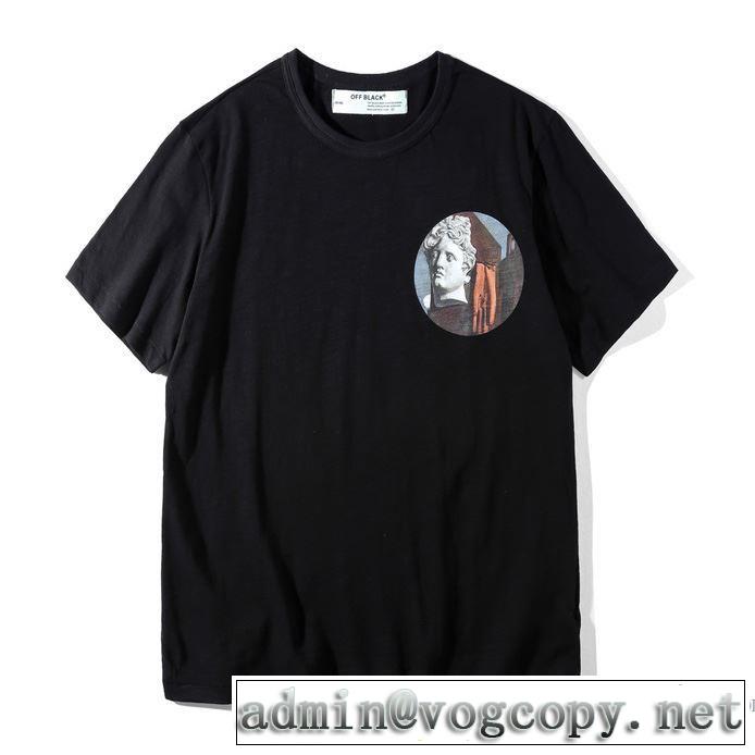 落ち着いた感覚 2018春夏新作Off-White オフホワイトTシャツ/半袖2色可選