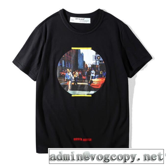 オフホワイト 大人っぼい 2色可選Tシャツ/半袖2018春夏新作 Off-White