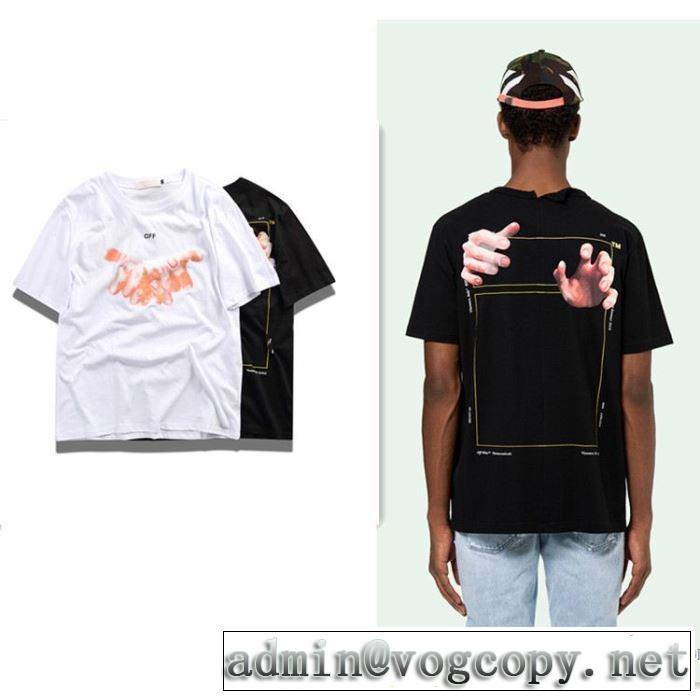 2色可選 快適な着心地 Off-White オフホワイト 半袖Tシャツ 圧倒的人気新着 2018最高ランキング