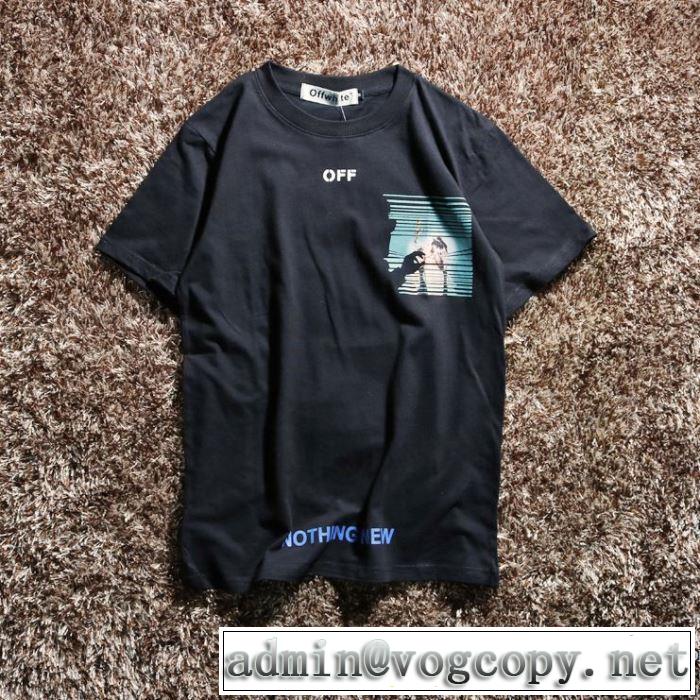 先行受注 履き心地 Off-White オフホワイト 2018人気の主流アイテム 半袖Tシャツ スタイリッシュな印象