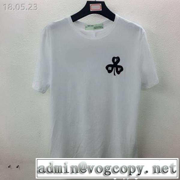 半袖Tシャツ Off-White 美品*入手困難オフホワイト優しいフィット感
