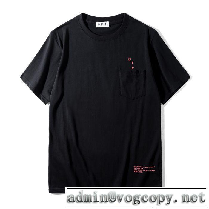 2018年春夏シーズン 半袖Tシャツ Off-White オフホワイト2色可選流行っている