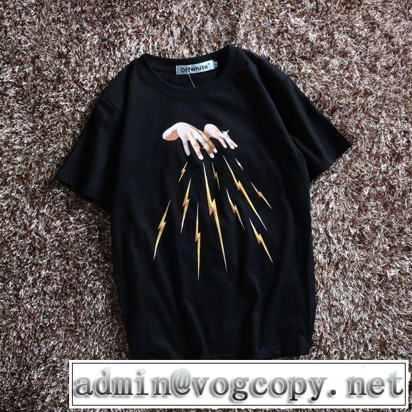１着は持つべき Off-White高級感が漂う オフホワイト半袖/Tシャツ上品でファッション