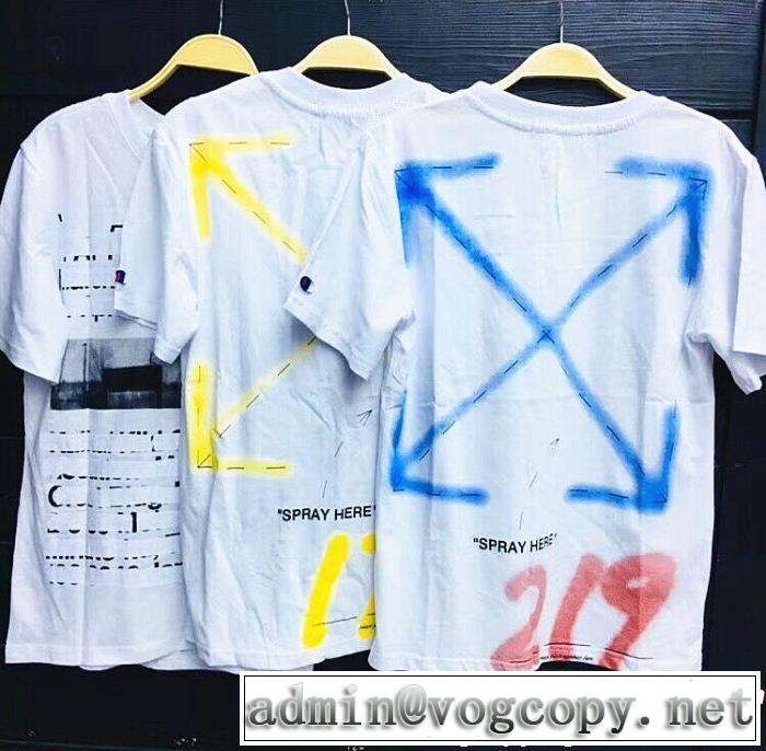  ミックス感が溢れるOff-White オフホワイト半袖/Tシャツ 3色可選最近人気一番！