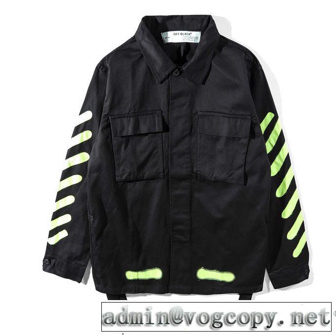 スタイリッシュな印象 2018春夏新作 Off-White オフホワイト 堪能できるコート