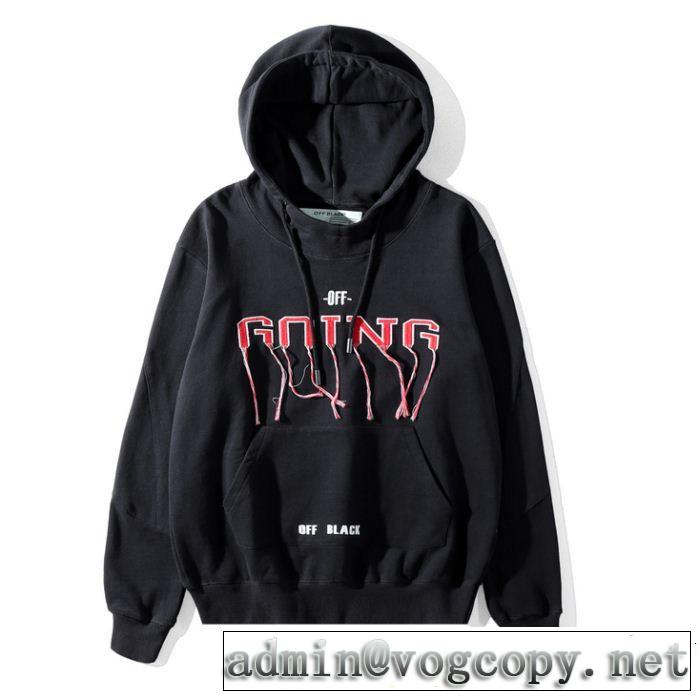 美品*入手困難 Off-White 大人っぽく知的なオフホワイト パーカー2018年秋冬入荷