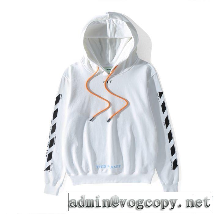 超激安価格 Off-White オフホワイト2018年秋冬入荷 2色可選 パーカーミックス感が溢れる