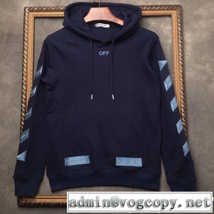  稀少*入手困難 Off-White 今季爆発的な人気 オフホワイトパーカー2018年秋冬入荷